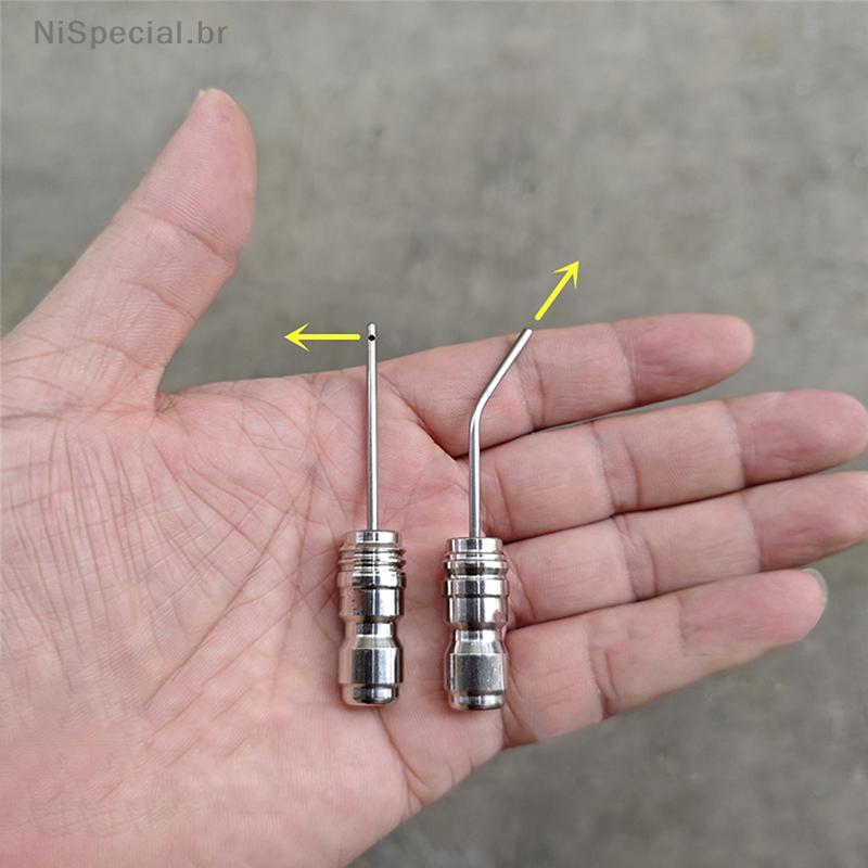 [Nis] 1 Peça De Bico De Agulha De Limpeza De Alta Pressão 1/4 " Qui Connect Design Fino Para Profunda AC E Tanques De La