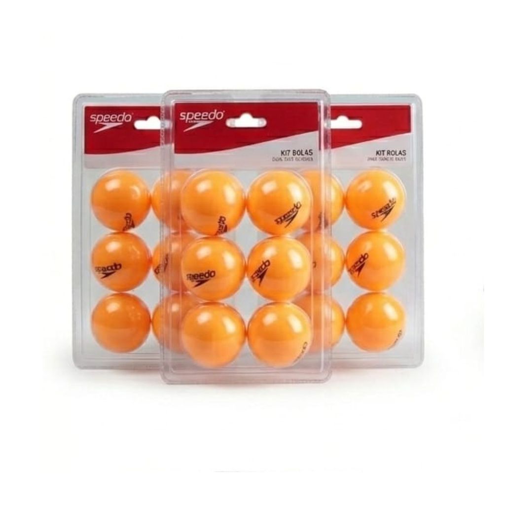 Kit 18 Bolinhas de Tênis de Mesa Laranja Speedo 1 estrela