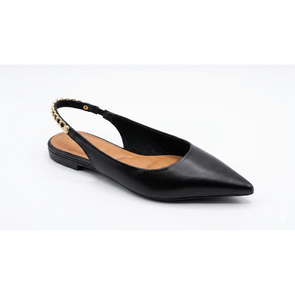 Sapatilha Via Uno Bico Fino Slingback 966010