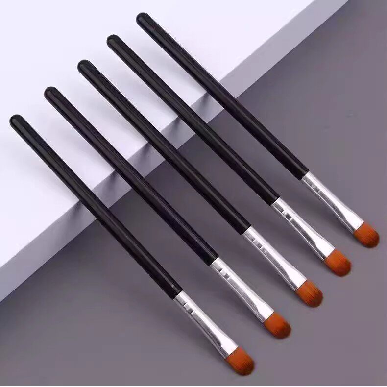 kit pincel maquiagem profissional ✴Pincel de maquiagem para sombra, haste longa, ferramenta de maquiagem profissional, 5