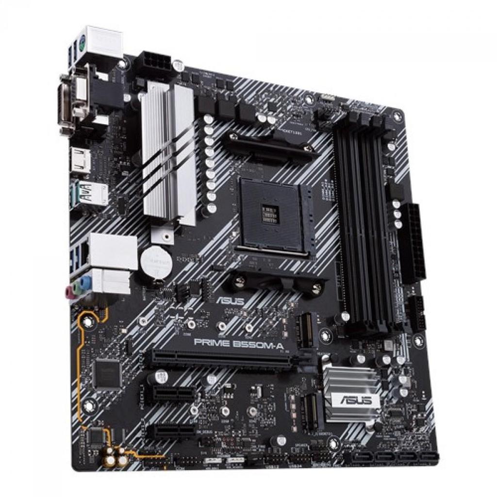 Placa Mãe Asus Prime B550M-A, Chipset B550, AMD AM4, mATX, DDR4, 90MB14I0-M0EAY0 · foto 2