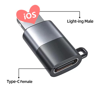 Adaptador De Transferência OTG De Carregamento De Dados Tipo C Para Android iOS