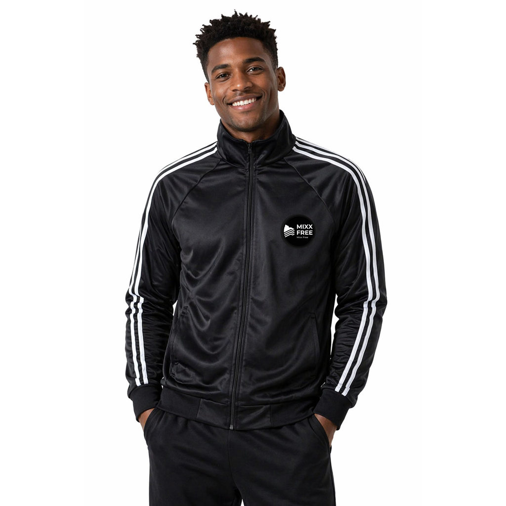 Jaqueta Gola Alta Masculina com Faixas Dryfit Moda Outono/Inverno 2K26