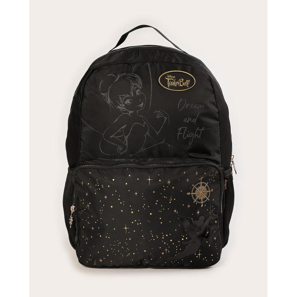 Mochila Infantil Tinker Bell Verde com Compartimento para Notebook - Clio Style