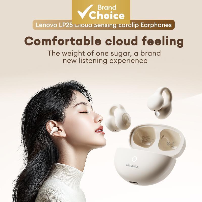 Lenovo LP25 Fones De Ouvido TWS Bluetooth Com Cancelamento De Ruído Ergonômico Conforto Ajuste De Longa Espera Para Espo