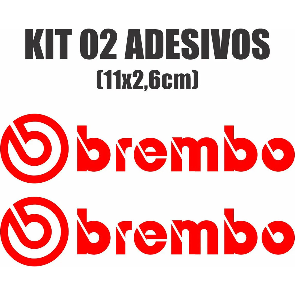 Kit 02 Adesivos Brembo