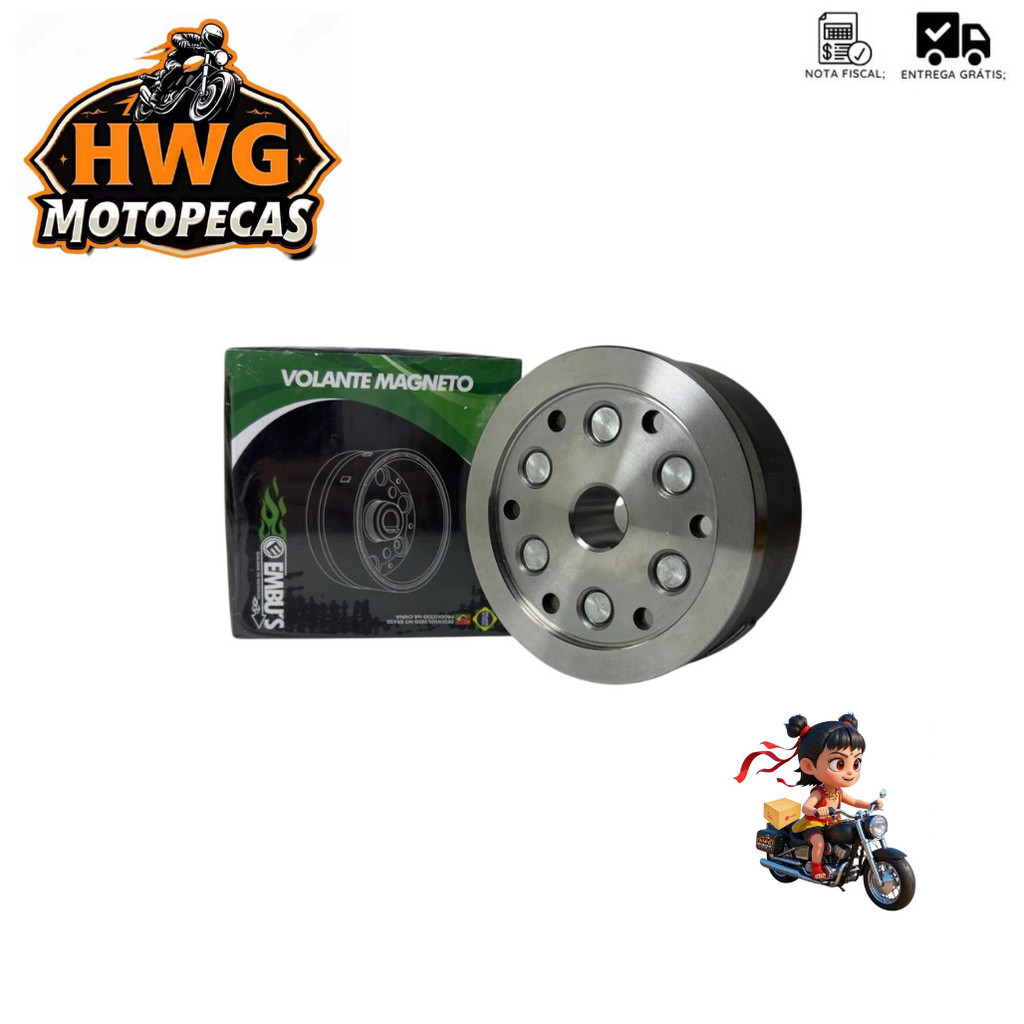 Volante Magneto Compativel CG Fan 125 BROS 2009 A 2015