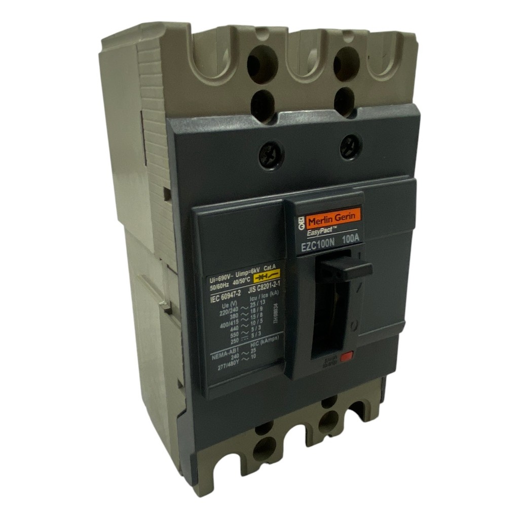 Disjuntor Caixa Moldada 3P Merlin Gerin EZC100N3100 100A