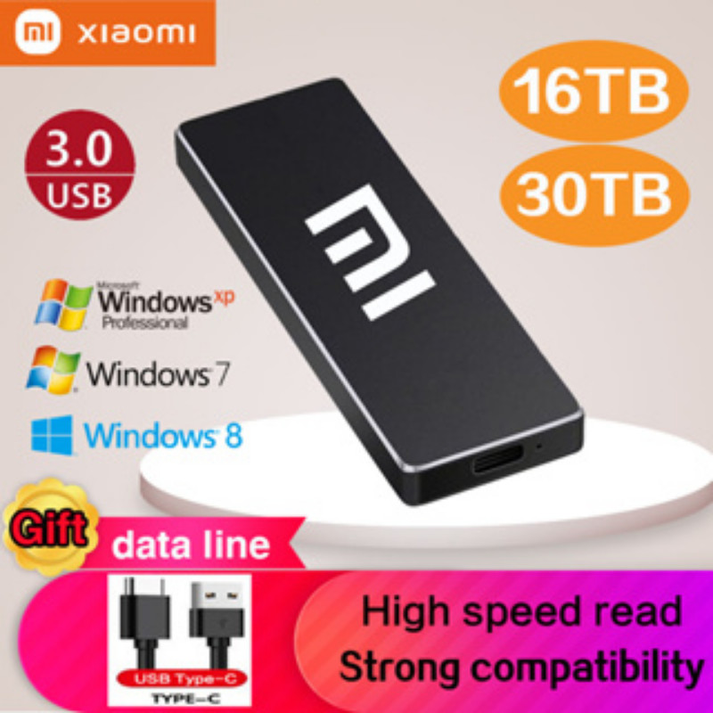 HD Disco Rígido Externo SSD 16TB 30TB SSD 8TB 4TB USB 3.1 Tipo C Interface De Alta Qualidade 1TB 2TB