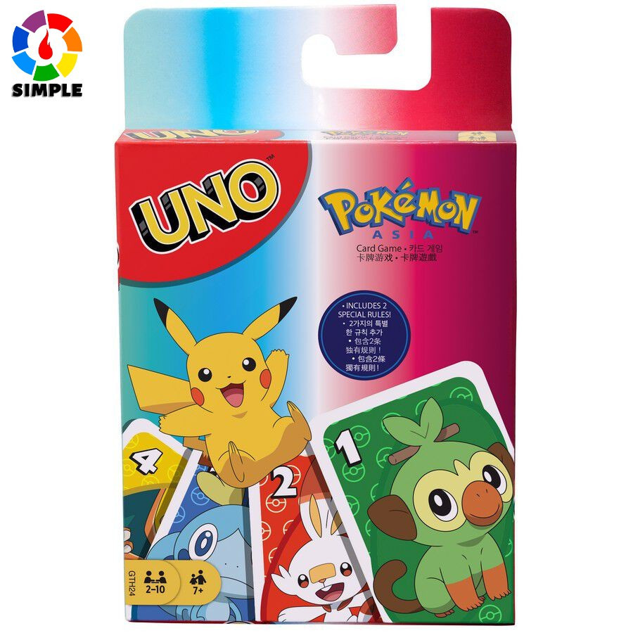 Jogo Cartas De Poker Uno Pokemon Sword & Shield Jogo De Cartas Para Família Engraçado
