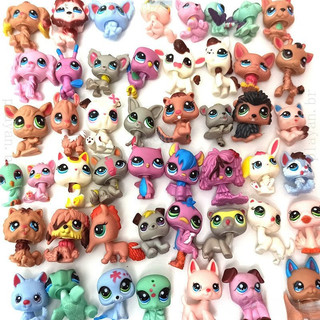 12/24pcs LPS Figures Animais De Estimação Da Loja Littest Pet Shop Cat Dog Brinquedos infantis