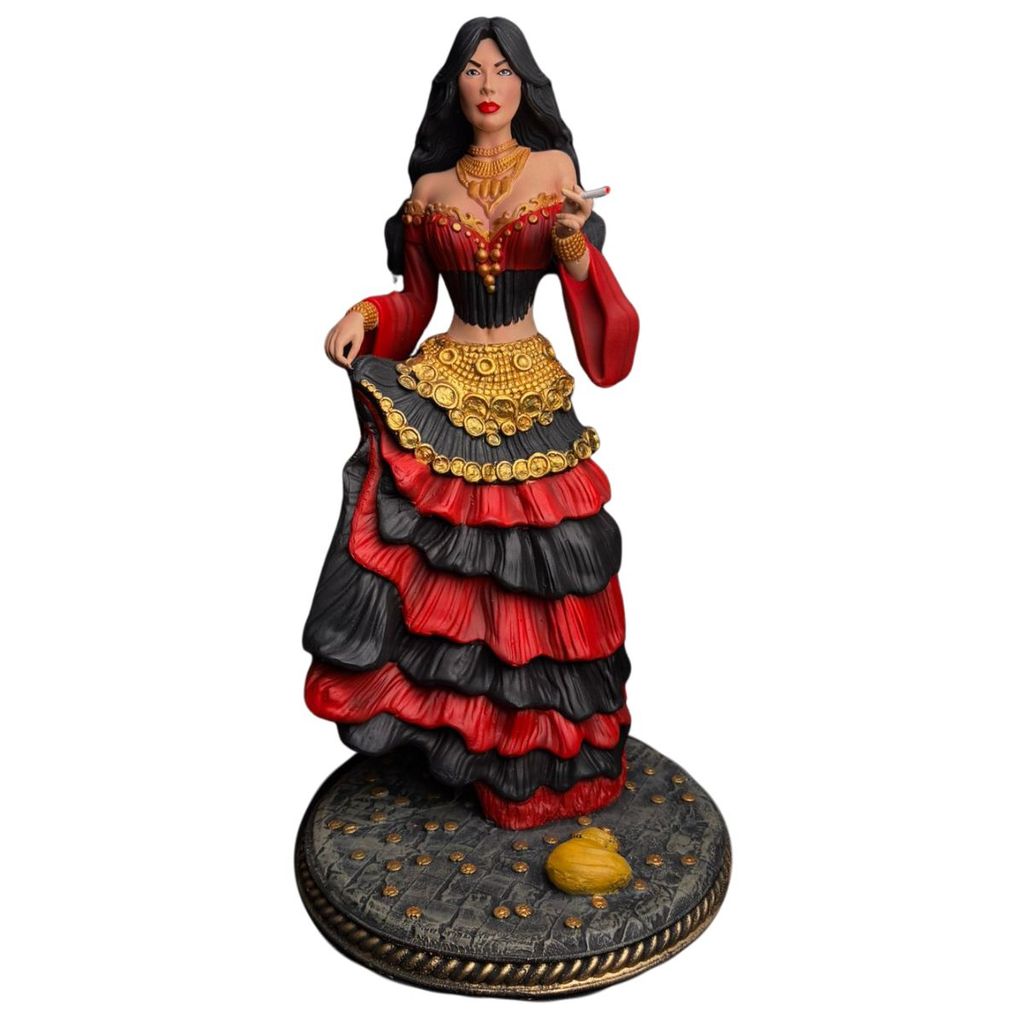 Pomba Gira Sete Saias 3 (R) (P/V) 25 cm - Imagem Umbanda Candomble