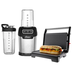 Kit Blender Ultra Power e Mini Grill Elétrico Inox Oster