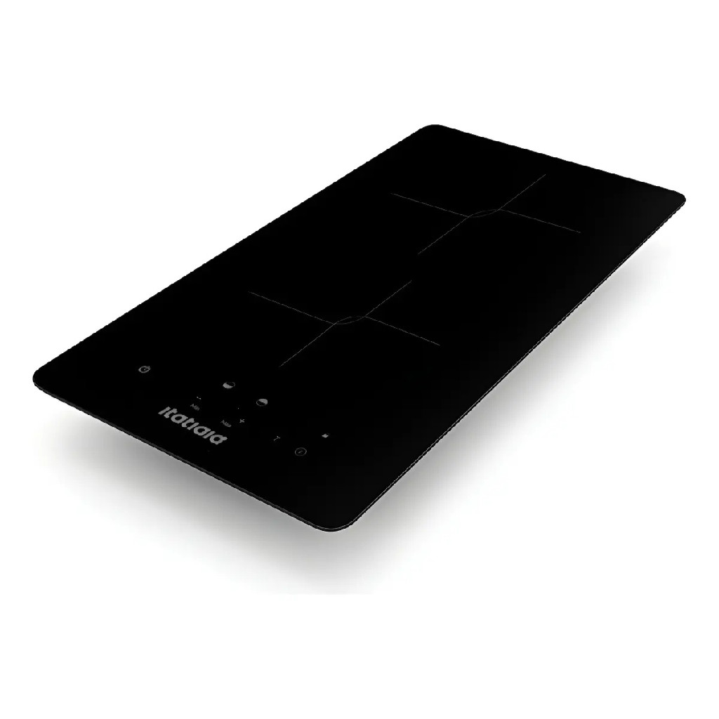 Fogão Cooktop Elétrico Por Indução Midi 2 Bocas Cor Preto