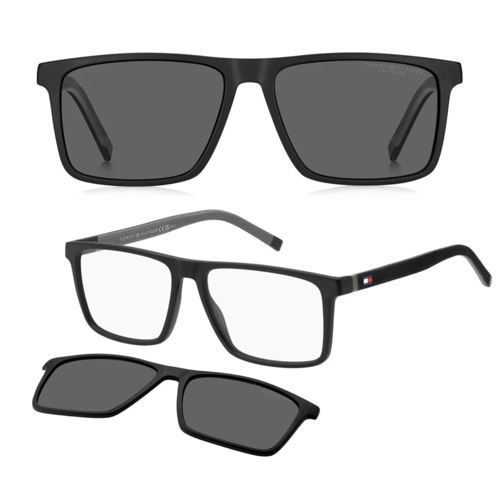 Armação Para Óculos De Grau Clip On Tommy Hilfiger TH 2086/CS Tam 56