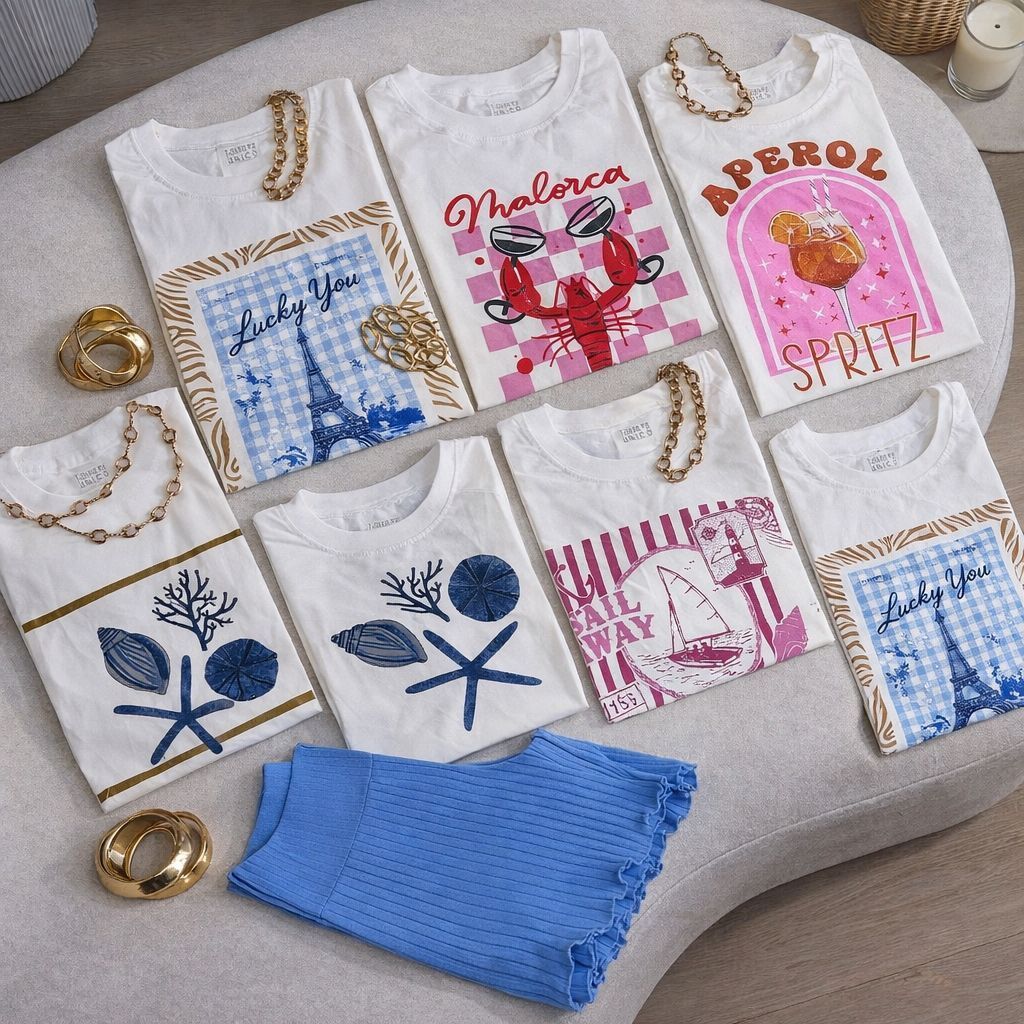 Camiseta Feminina BásicaT Shirt Várias Estampas Coloridas 100 % Algodão Confortável Tendência