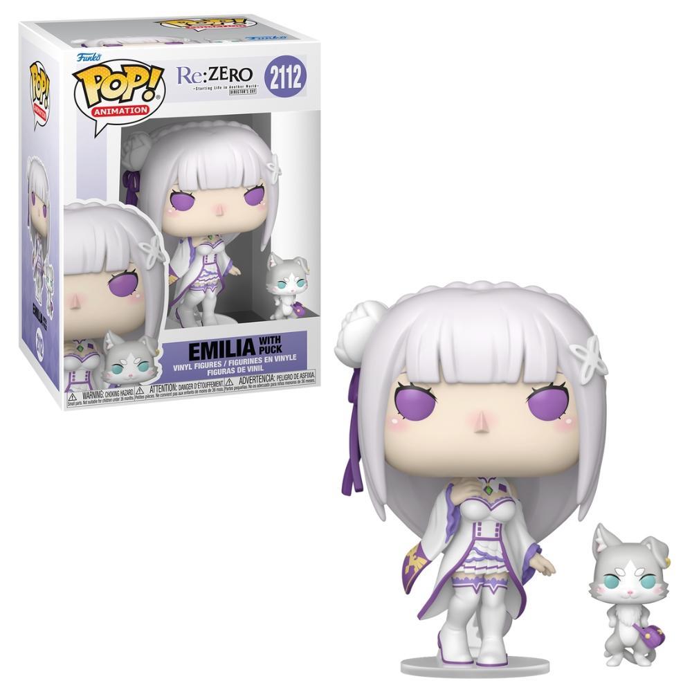 Boneco Funko Pop! & Buddy Re:Zero - Emilia e Puck