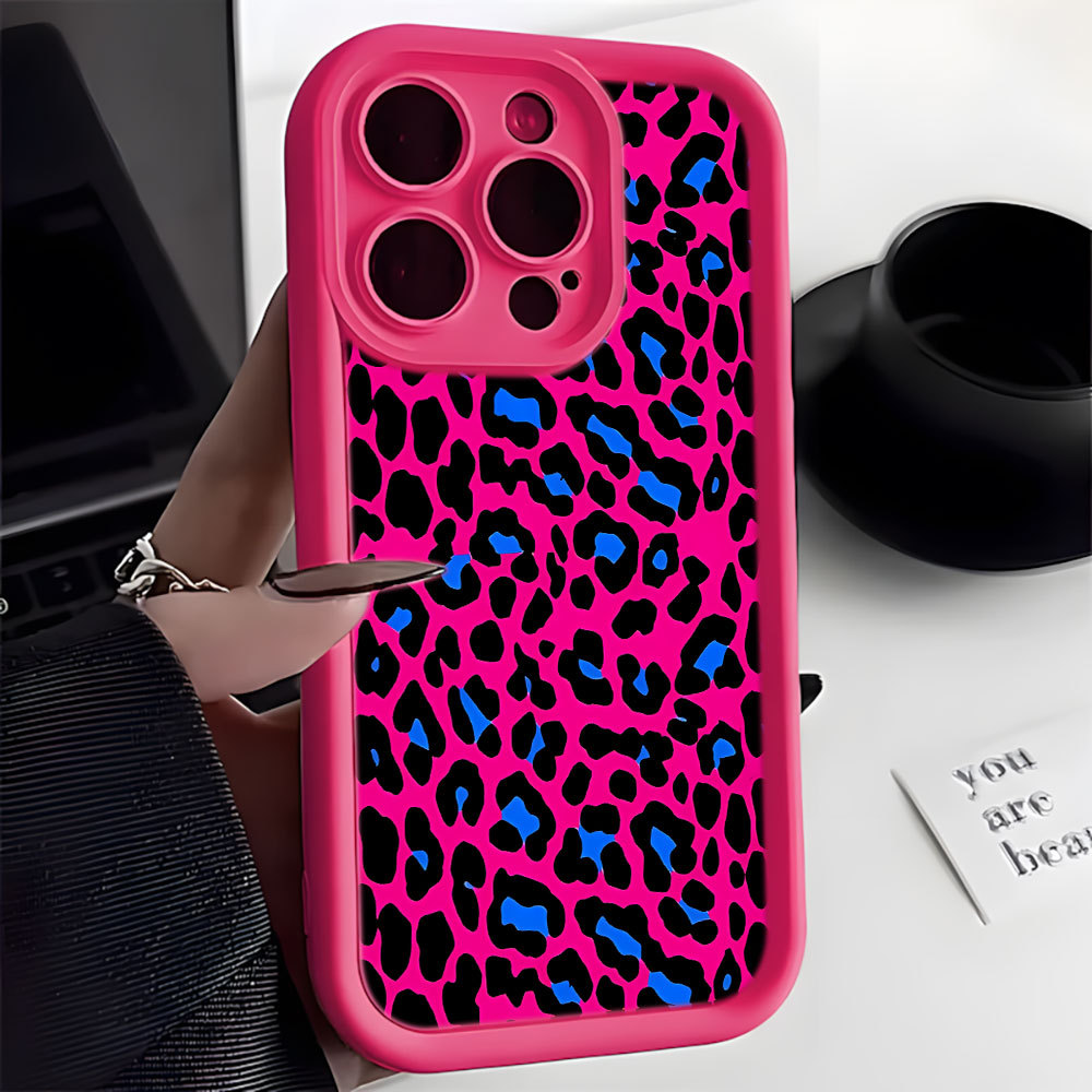 Padrão de Onça Colorido Capa Capinha Para Samsung A06 A07 A05S A12 A13 A14 A15 A16 A17 A23 A32 A34 A36 4G Sem Impressões