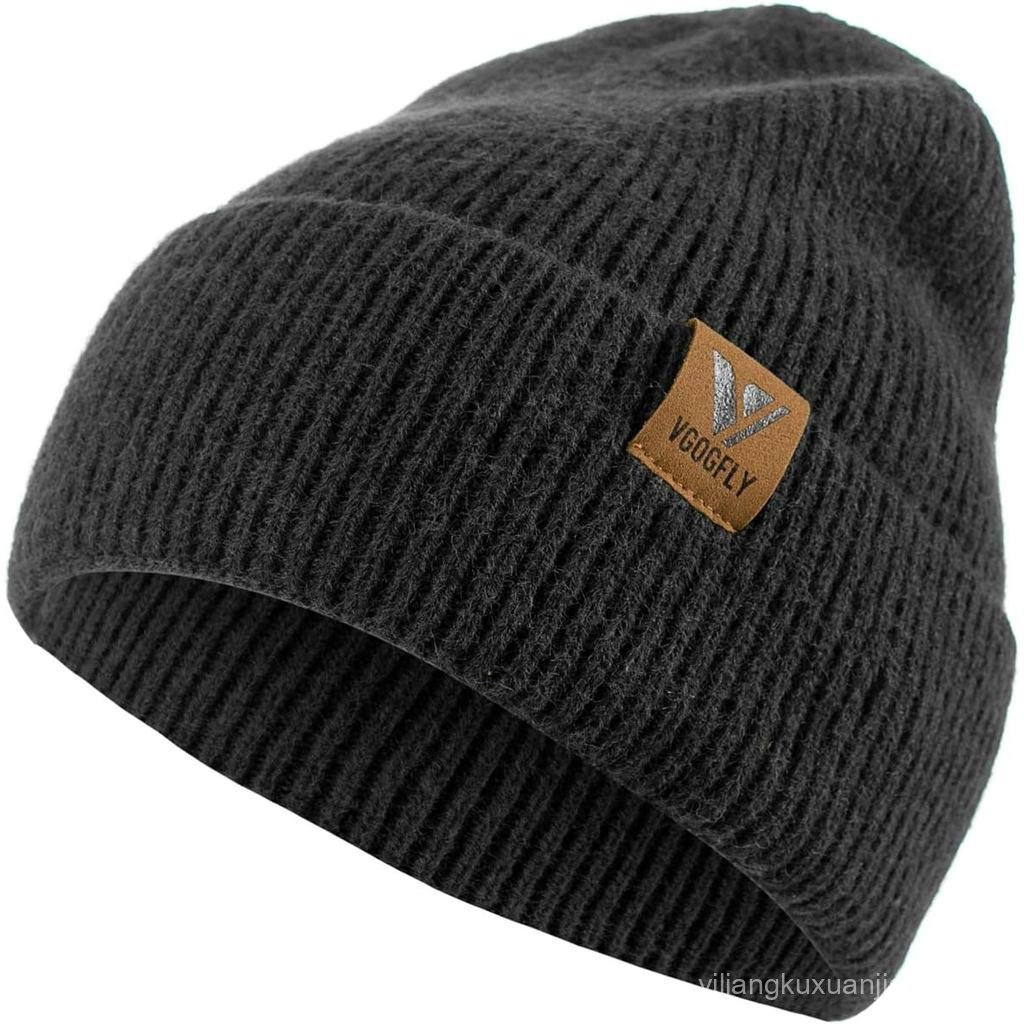 Gorro Vgogfly para Homens, Gorro de Malha Solto, Chapéu Quente para Homens e Mulheres, Gorro de Inverno Listrado, Gorro