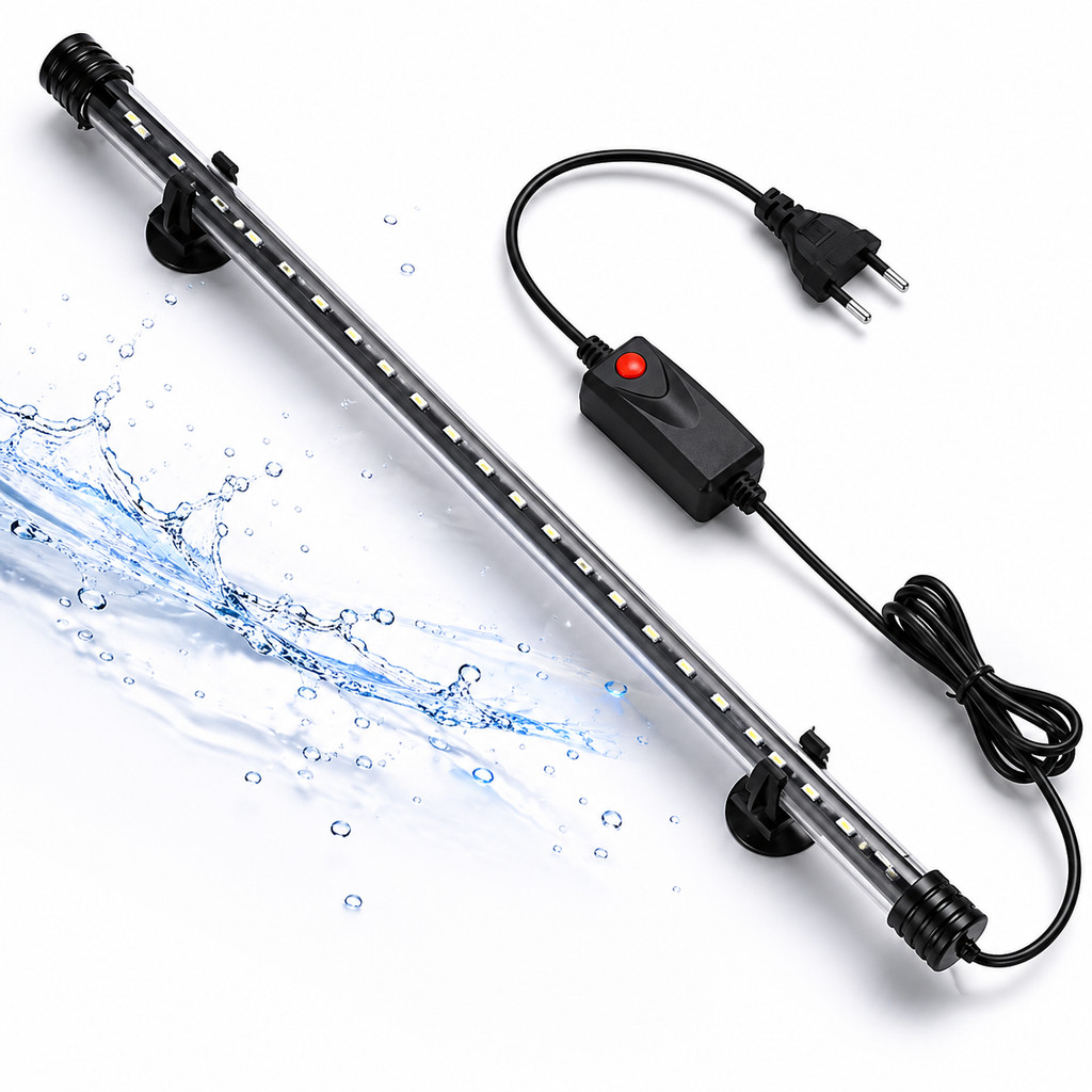 Luminária Luz para Aquario Submersivel Lâmpada Barra de LED 110V e 220V Original 30cm 40cm 50cm 60cm