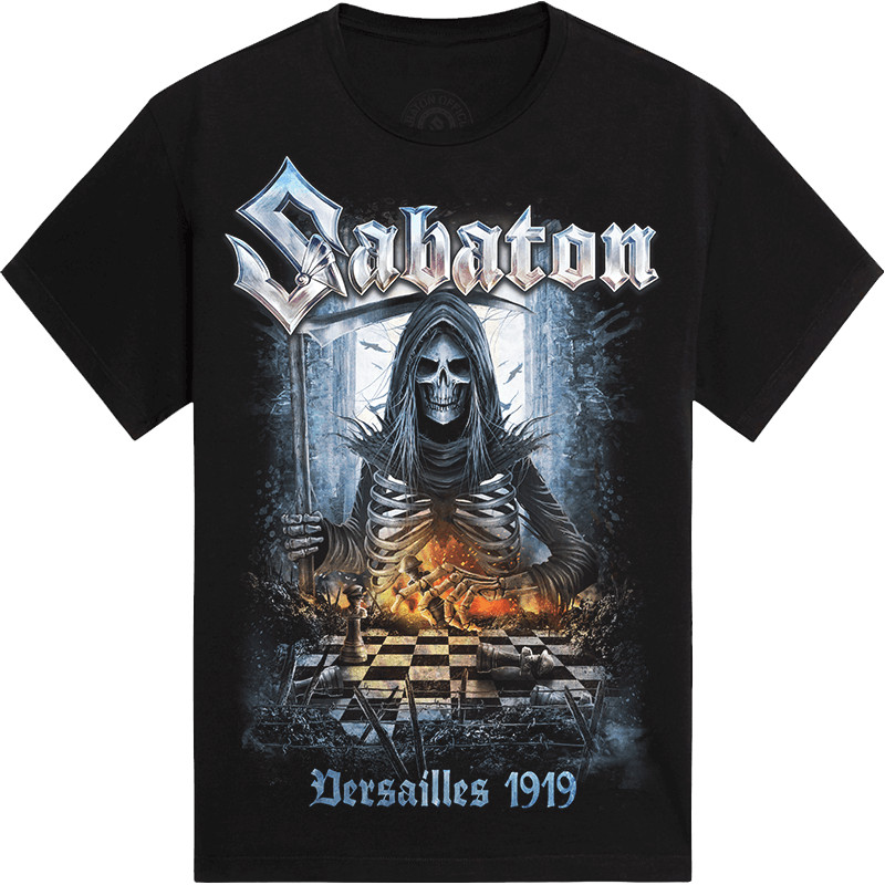 Music.Soul Camiseta Unissex Sabaton Banda Versailles 1919 Estampa Moderna Premium Elegante Casual