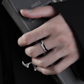 Anel masculino na moda único anel aberto na moda anel masculino único simples High-End índice dedo anel masculino mão jó