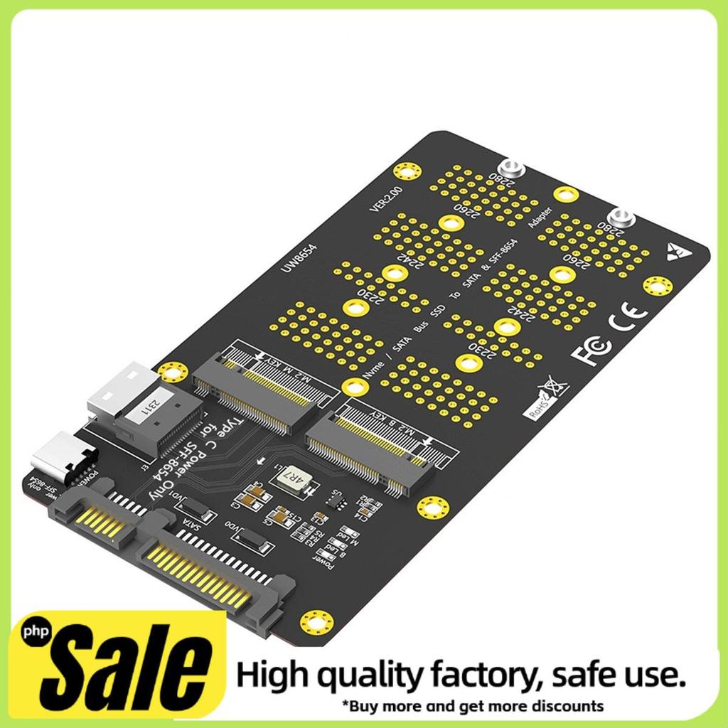 Combo 2 Em 1 M . 2 (NGFF) NVMe SSD/SATA-Bus Para SFF-8654 E Adaptador Fácil De Usar