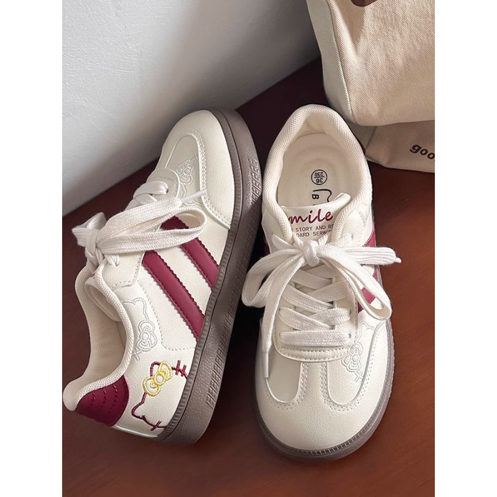 Sola macia bonito gato nicho tênis moda feminina All-Match estudante júnior escola sapatos brancos 2025 Super quente sap