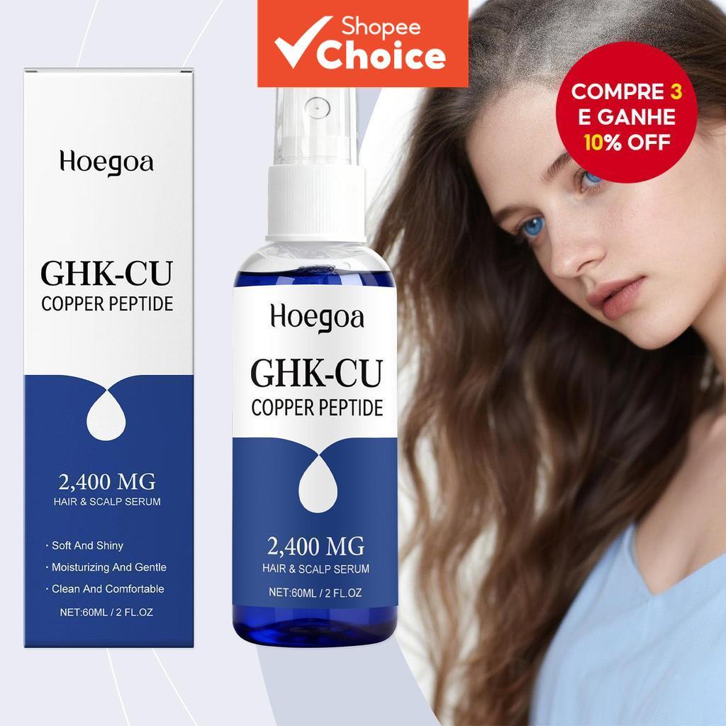  Sérum Capilar de Peptídeo de Cobre para Reparação do Couro Cabeludo e Fortalecimento dos Cabelos Naturais – Solução