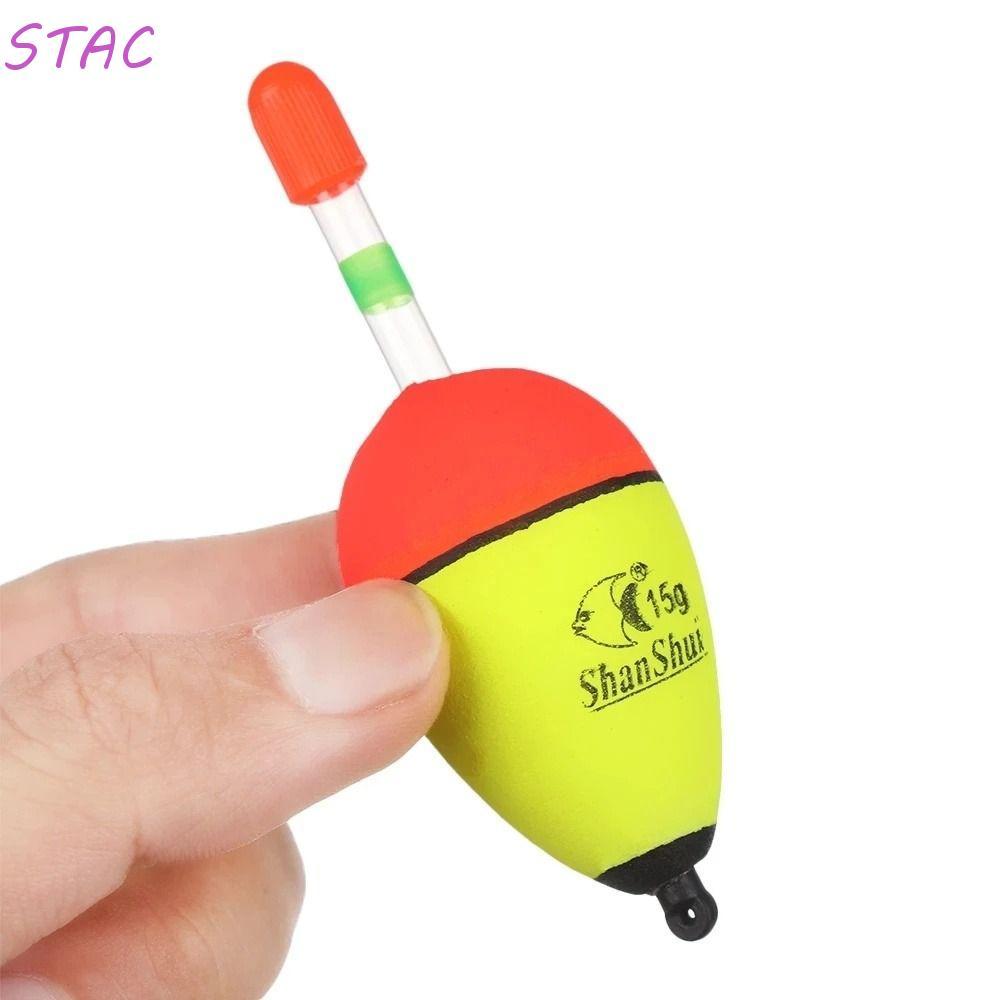 STAC Bobber De Pesca EVA Bóia Luminosa Isca De Peixe Marítima 2 Pcs 5/8/10/15/20/30/40/50/60g Vara De Luz Flutuante