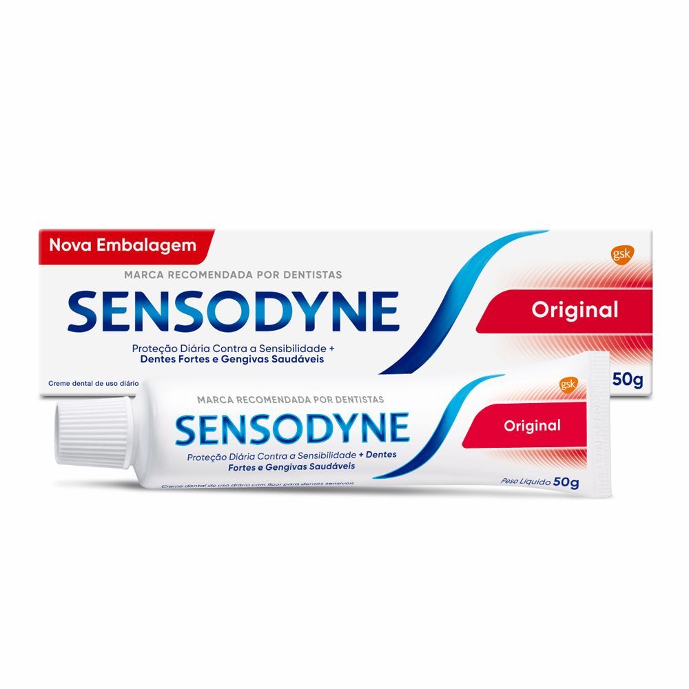 Creme Dental Sensodyne Premium Original 50g em Oferta na Shopee