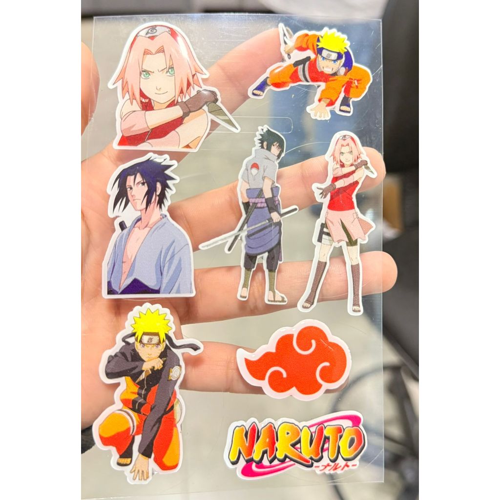Cartelas Adesivo Resinado Stich - Stickers Resinado:NARUTO