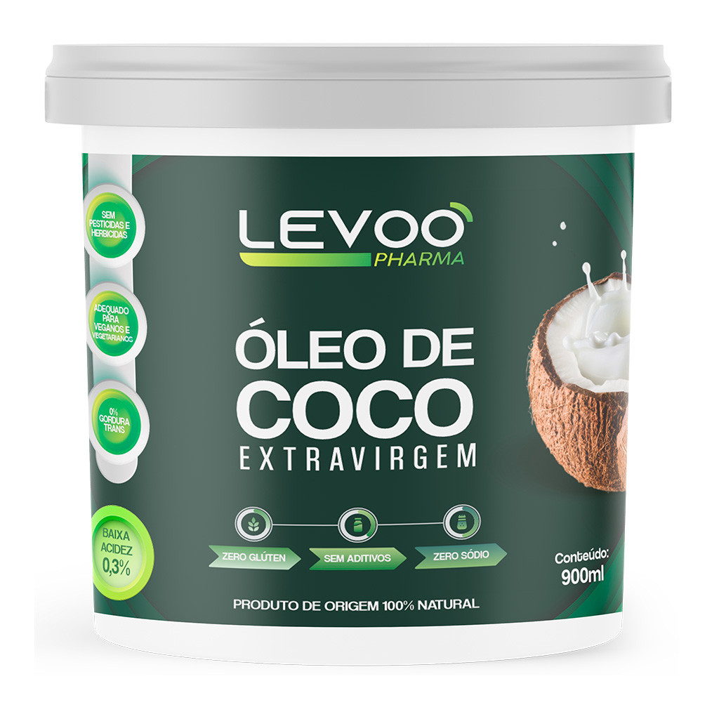 Óleo de Coco Extravirgem 0,3% Acidez 900ml