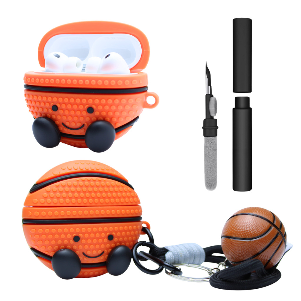 Kit Limpador para Fones e Capa Protetora Nerdcase para AirPods Pro 3, Bola de Ba