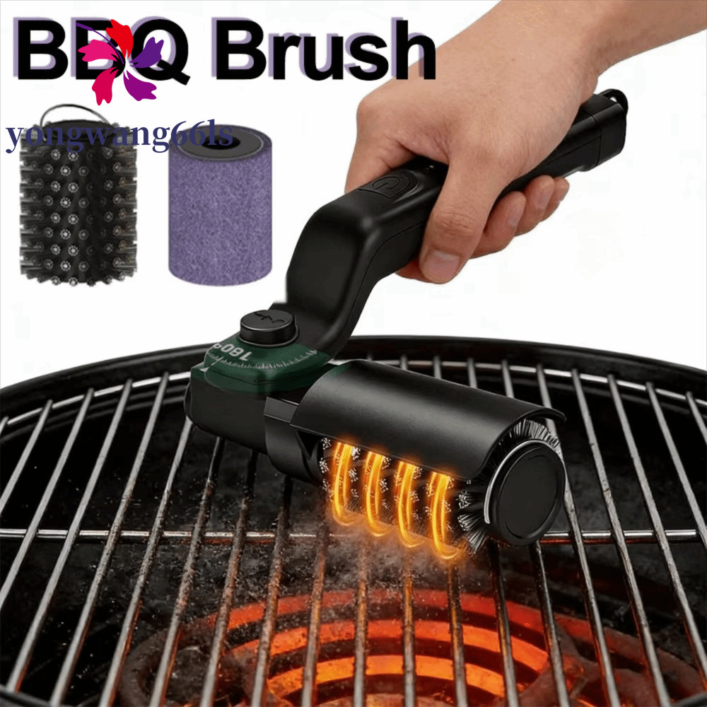 Escova De Limpeza Para Churrasco YONGWANG , Rotativa Elétrica Recarregável Sem Fio , Ângulo Ajustável