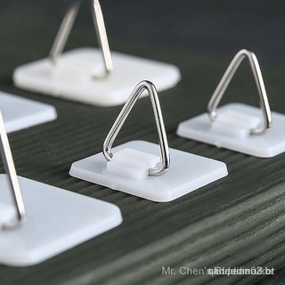 # BR 5PCS Suportes De Placa Adesiva Invisível Verticais Portáteis Para Pendurar Pratos De Parede Decoração De Arte Domés