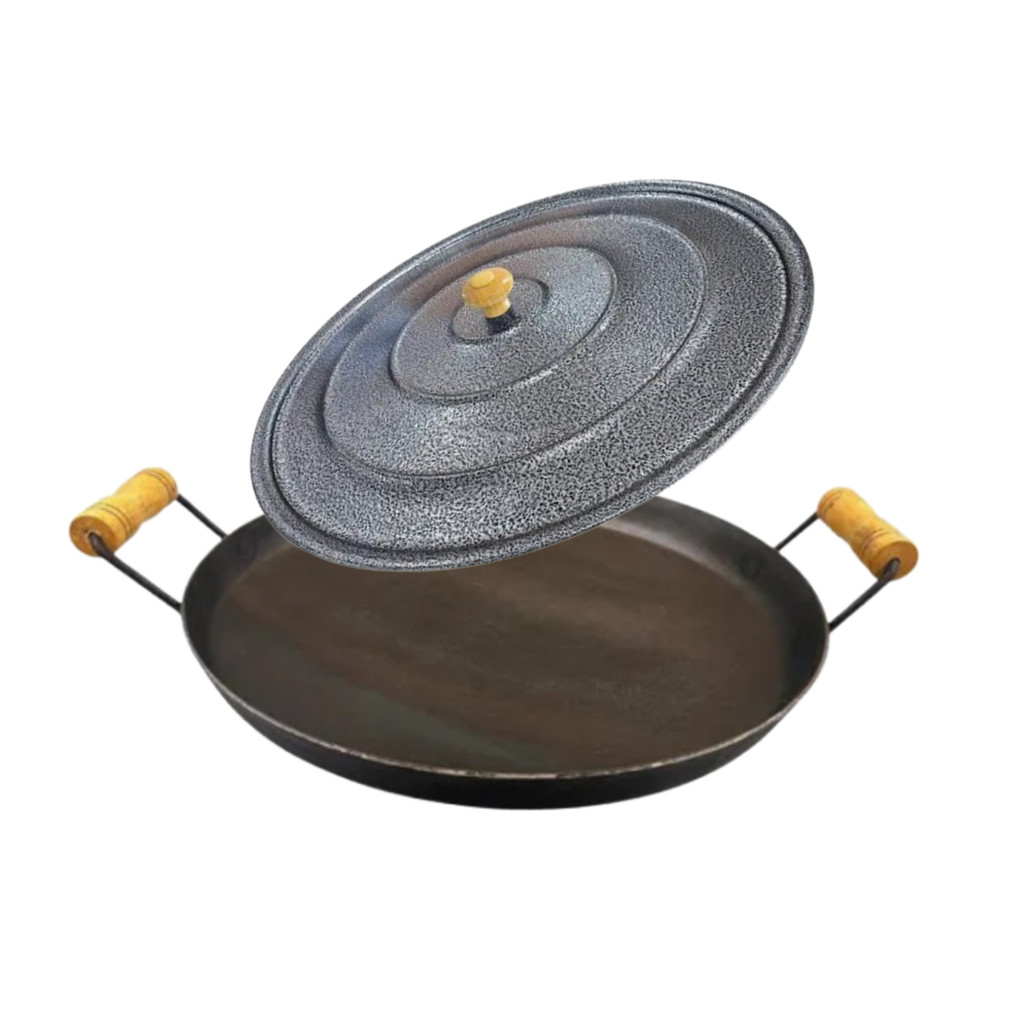 Disco Arado 40cm Tacho Borda Alta Grande Tampa de Alumínio
