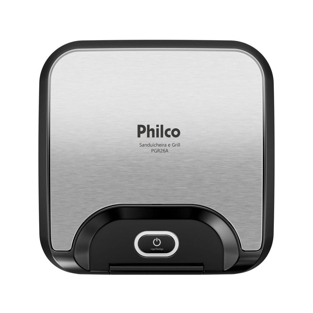 Sanduicheira e Grill Philco 2 em 1 Inox 800W PGR26A