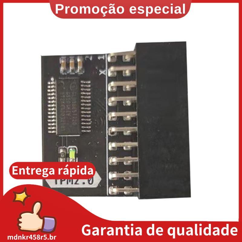 Módulo De Segurança TPM 2.0 Para Placas-Mãe Cartão De Memória Com Criptografia De 20-1 Pinos Proteção Aprimorada De Dado