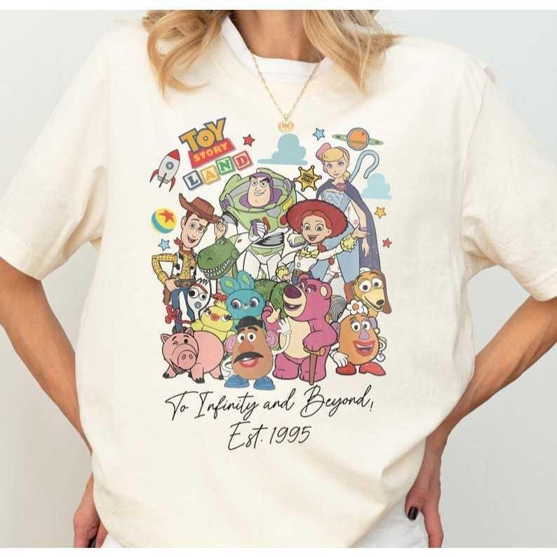 Camiseta Unissex Masculina e Feminina Toy Story Land Blusa Estampada História de Brinquedos Camisa