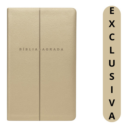 Bíblia Sagrada Nvi Slim | Capa Bege Premium | Formato Leve E Fino | Tradução Nvi Atualizada | Ideal Para Presentear E Us