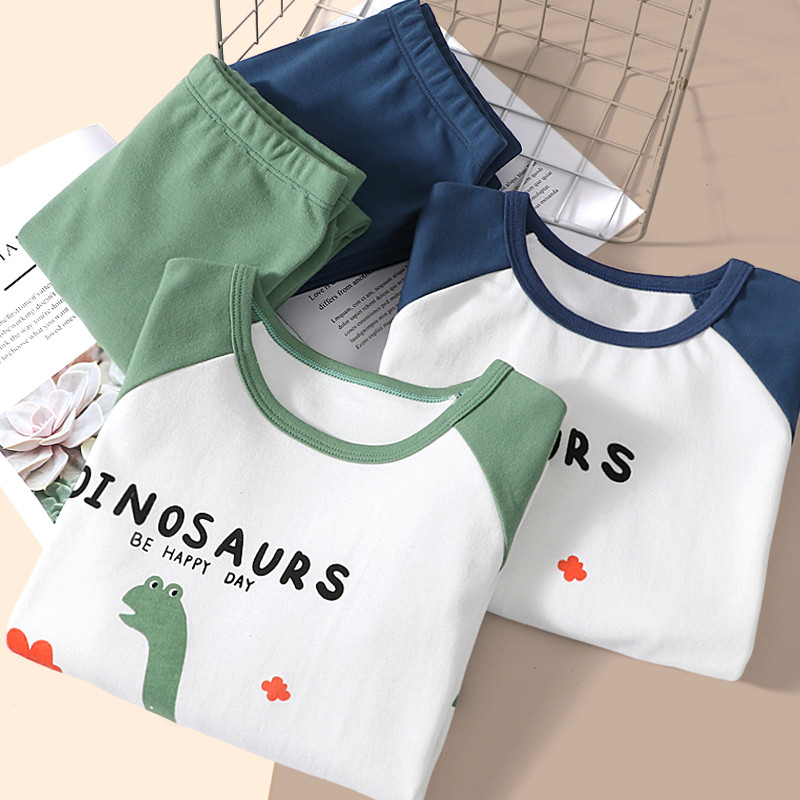 Crianças roupa interior térmica primavera outono puro algodão meninos roupas de outono calças compridas roupa interior m