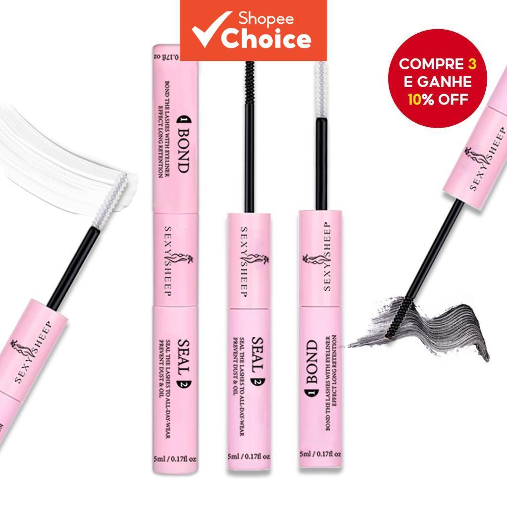 Cola para Cílios 10ml Super Fixação 48H Longa Duração Portátil Bond e Selo para DIY Cluster de Cílios