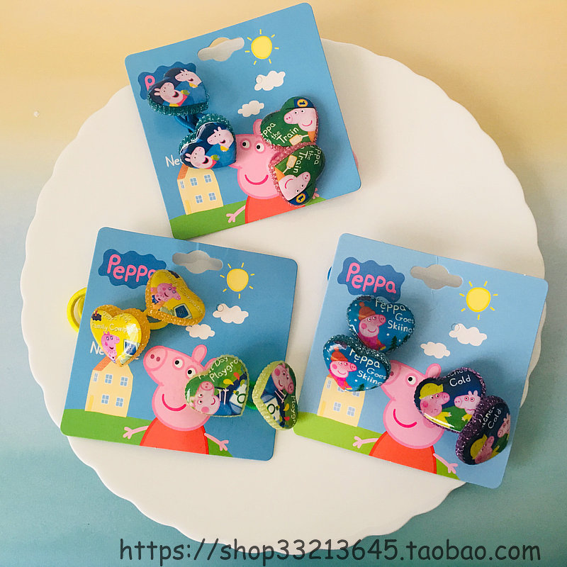 Exportar pedido Original Piggy Pe * Tiara fofa transparente em formato de coração estranha