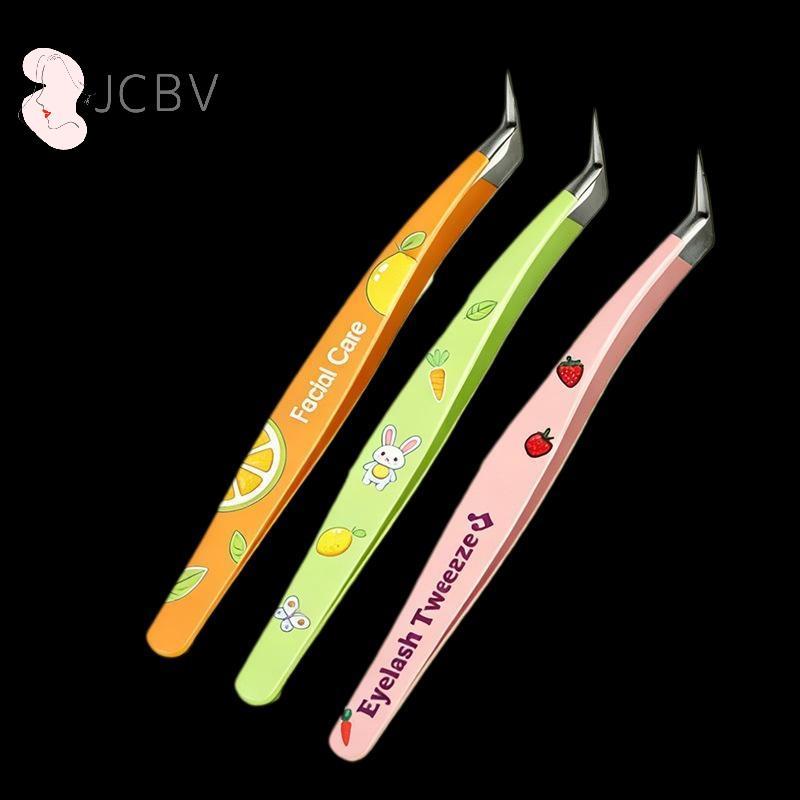 [JCBV] Ferramenta De Maquiagem Para Extensão De Cílios Postiços De Aço Inoxidável Colorido Antiestático Profissional De 