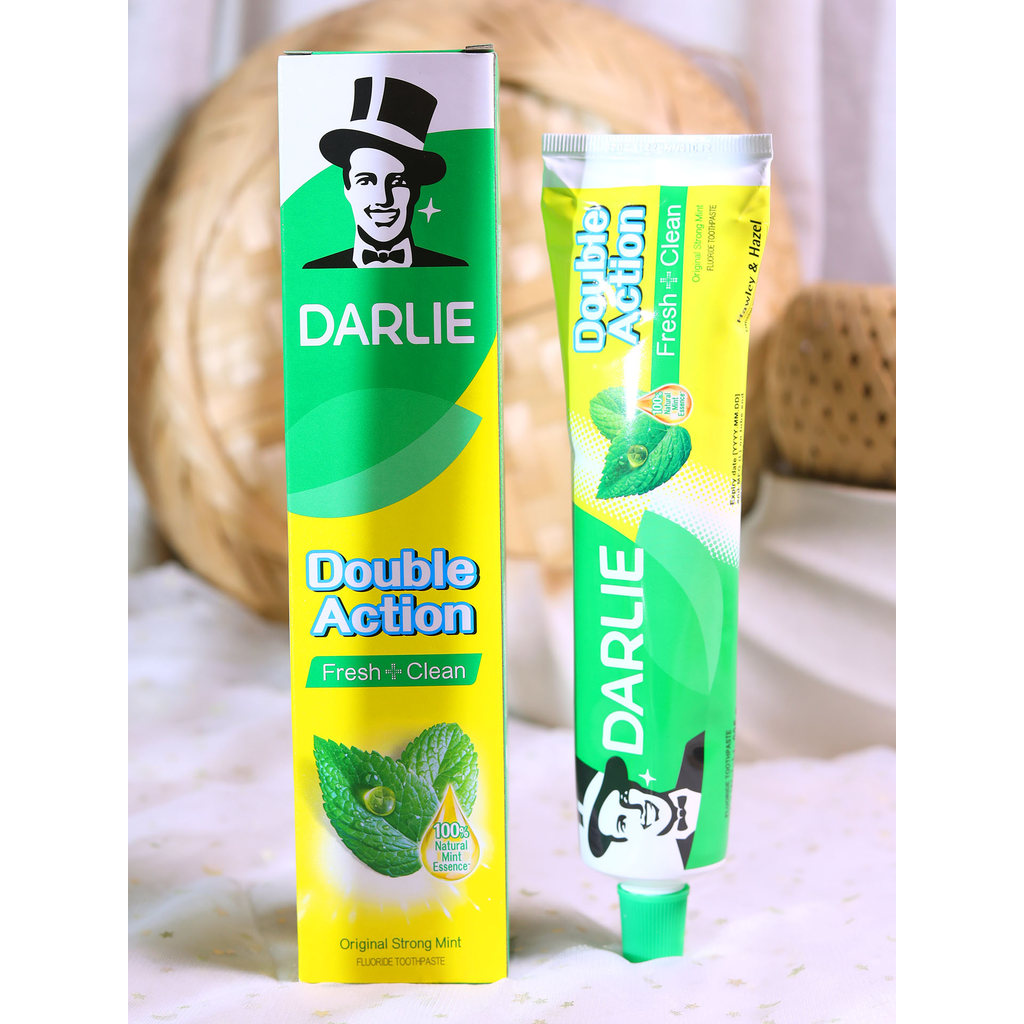 Pasta de dente preta Original Cool Mint Pasta de dente 225g Remoção de hálito fresco Odor importado de produtos de Hong