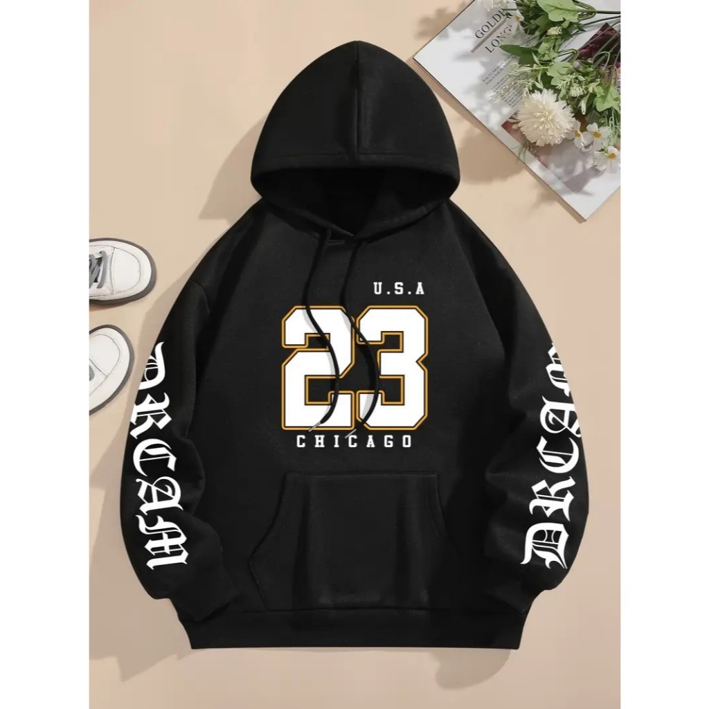 Moletom Blusa de Frio Premium Flanelado Canguru Capuz Estampada Chicago U.S.A Streetwear Feminino e Masculino Quentinho