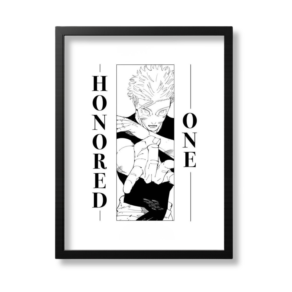 Poster + Quadro Decorativo Personagens Anime Jujutsu Kaisen Mangá Decoração Geek Nerd Tam A4