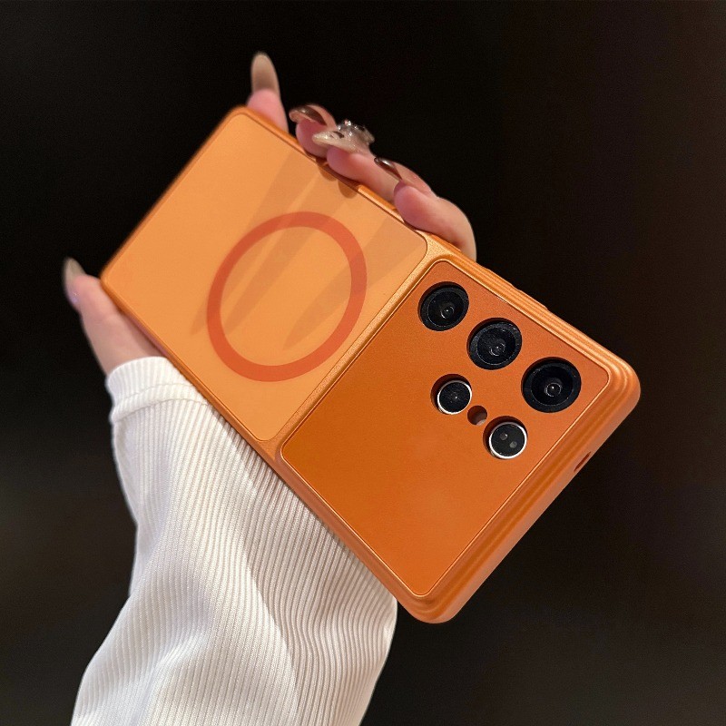 Capa De Telefone Magnética De Silicone Empresarial Premium Para Samsung S26 Ultra S25Ultra S24Ultra S23Ultra À Prova De