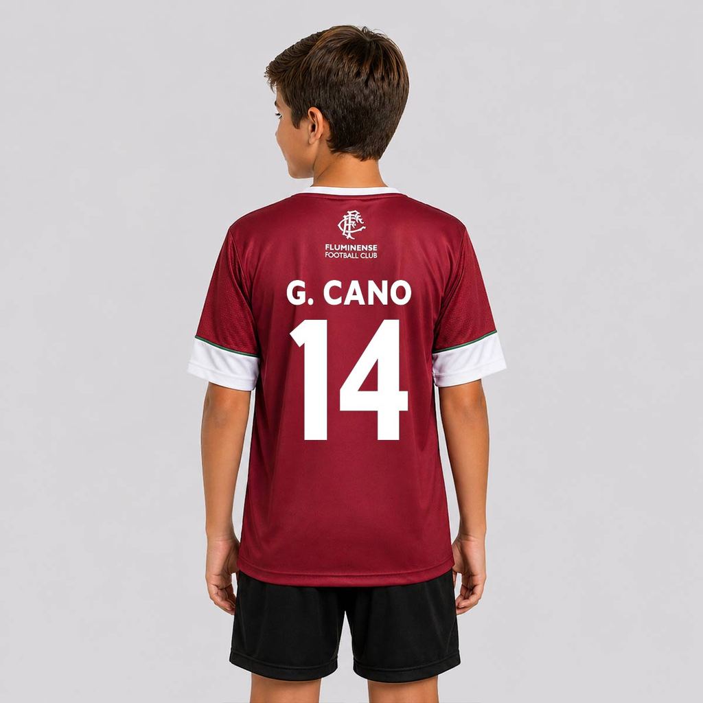 Camisa Fluminense Chiado Infantil Grená 14 Cano
